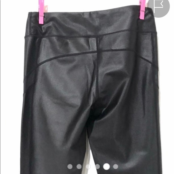 🧩 Mono b Faux Liquid Leather Leggings ✨ Large 🧩 - Picture 3 of 7